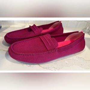 Rothy’s Raspberry Pink Driver Slip on loafer. Women’s size 11.5. NWOT